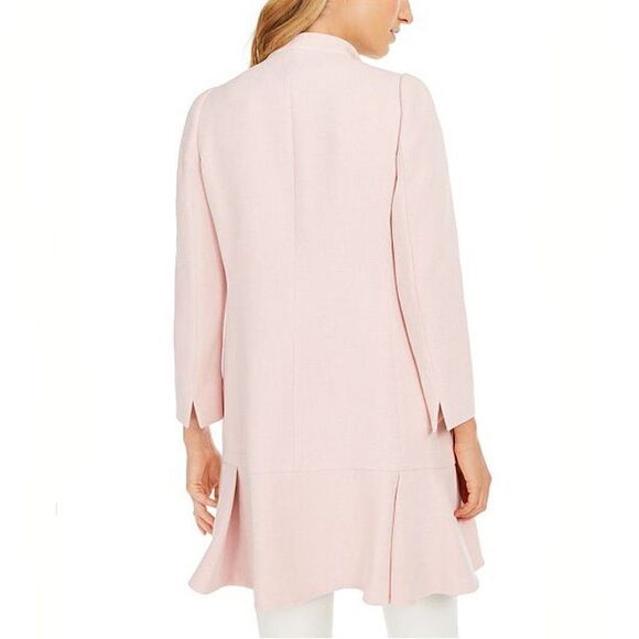 New 10 Ivory Anne Klein Cascade Open-Front Jacket - Picture 7 of 8